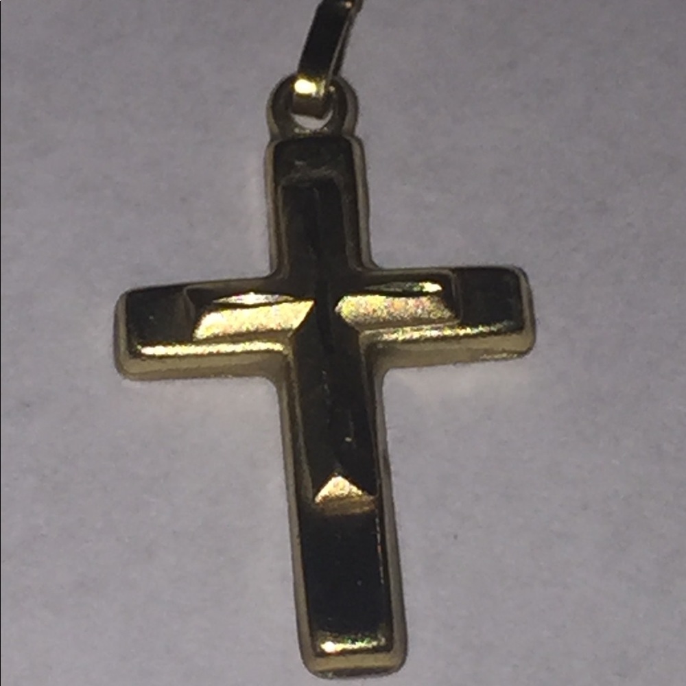 Best Price: Preloved Solid 10k Gold Cross Pendant Necklace